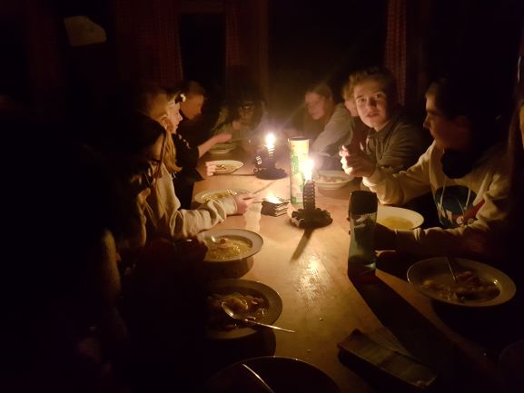 "candle light dinner" auf der Außerwaldhütte