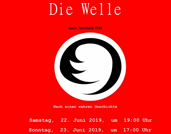 Plakatausschnitt "Die Welle"