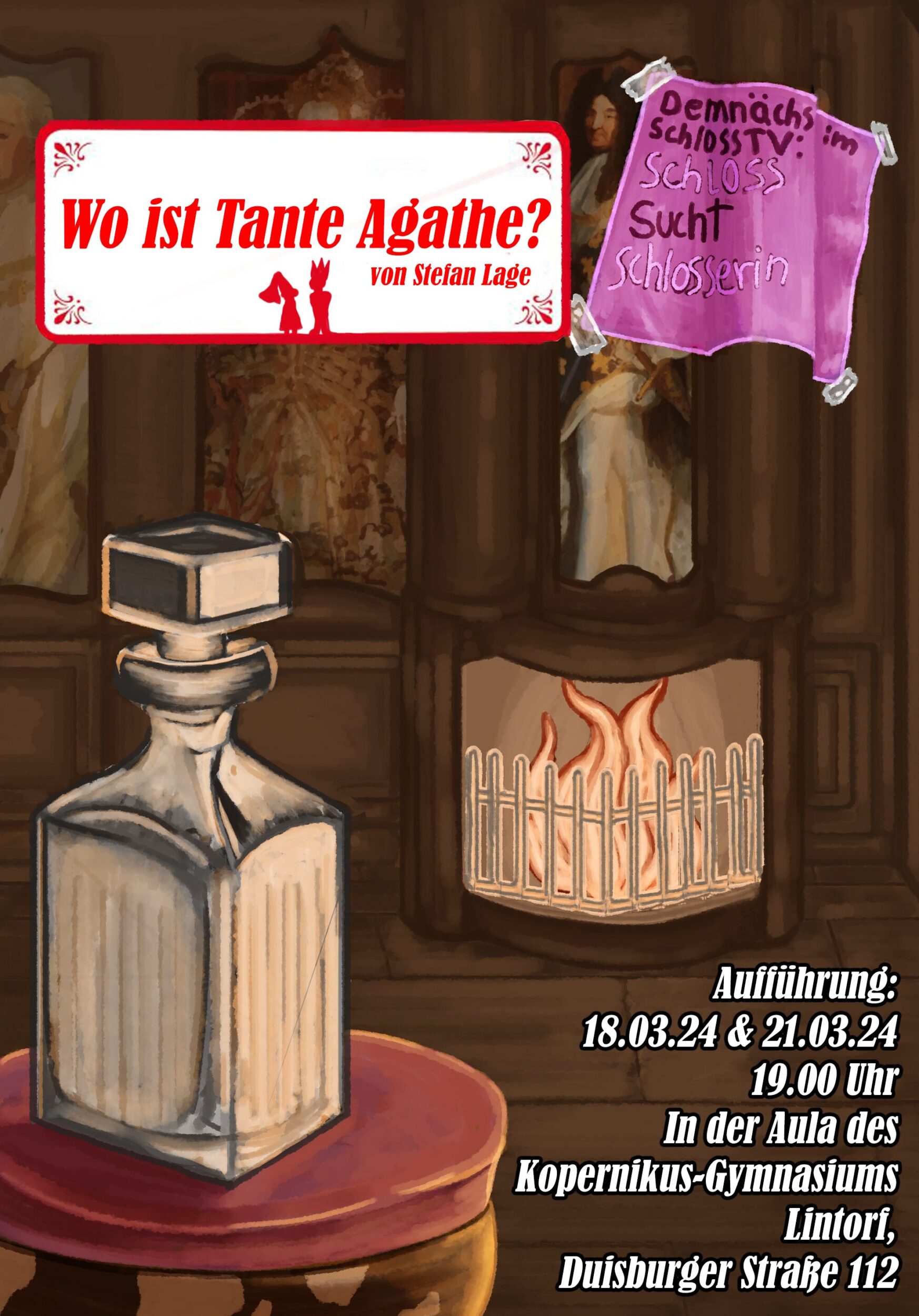Theater-AG: Wo ist Tante Agathe? 18.3. und 21.3 – 19 Uhr
